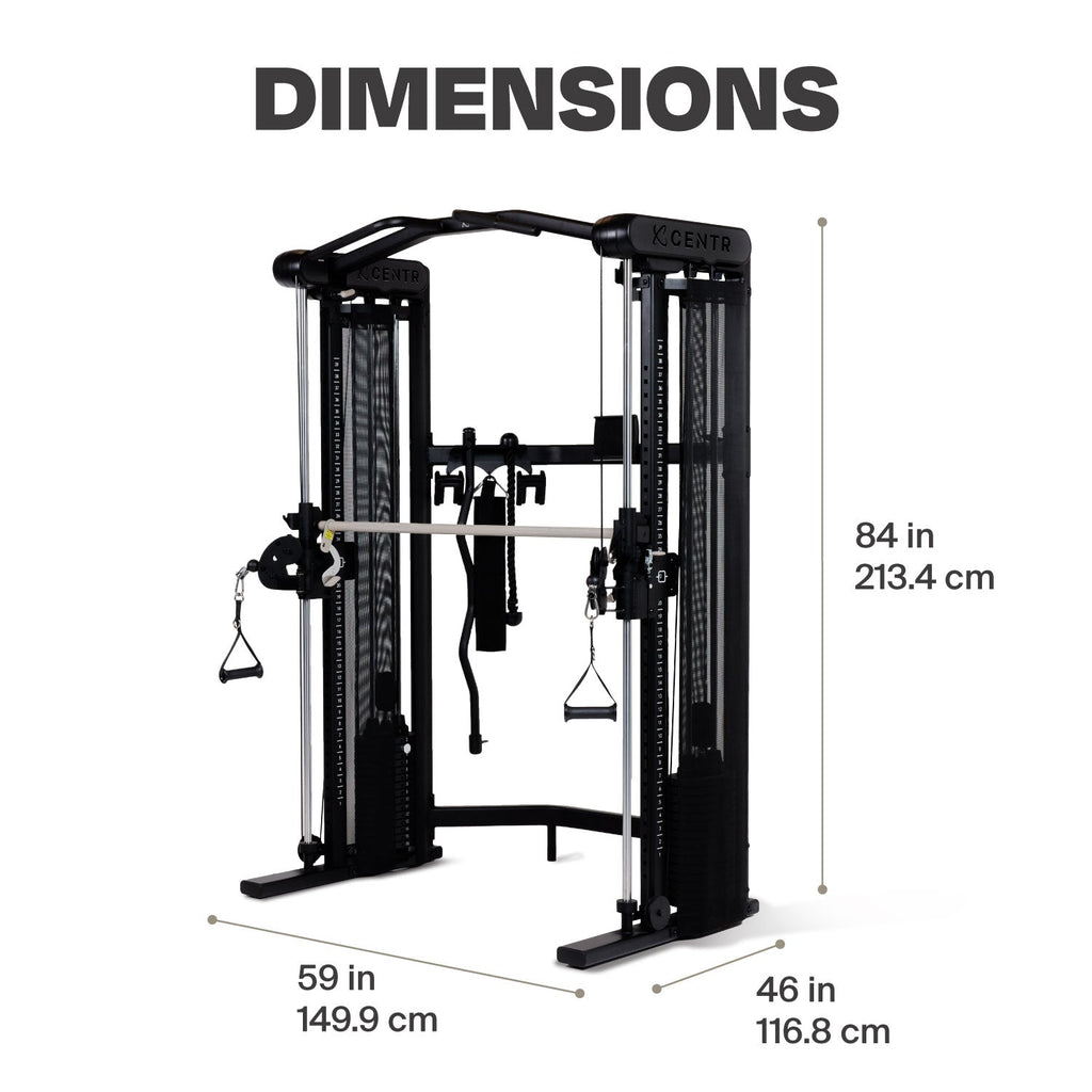 Centr 3 Home Gym Functional Trainer (with Selectorised Smith Machine) - Pre-Order