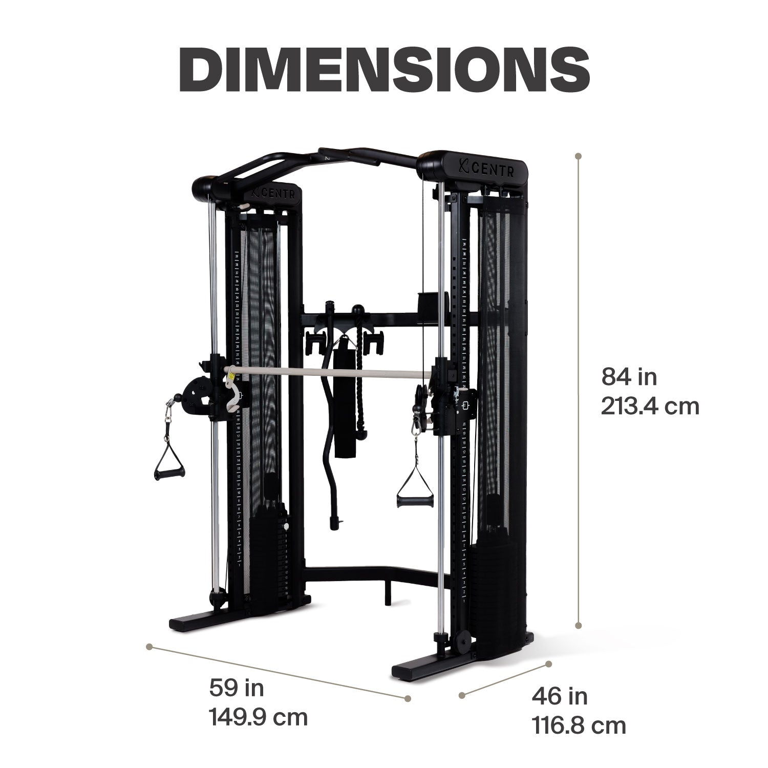 Centr 3 Home Gym Functional Trainer (with Selectorised Smith Machine) - Pre-Order