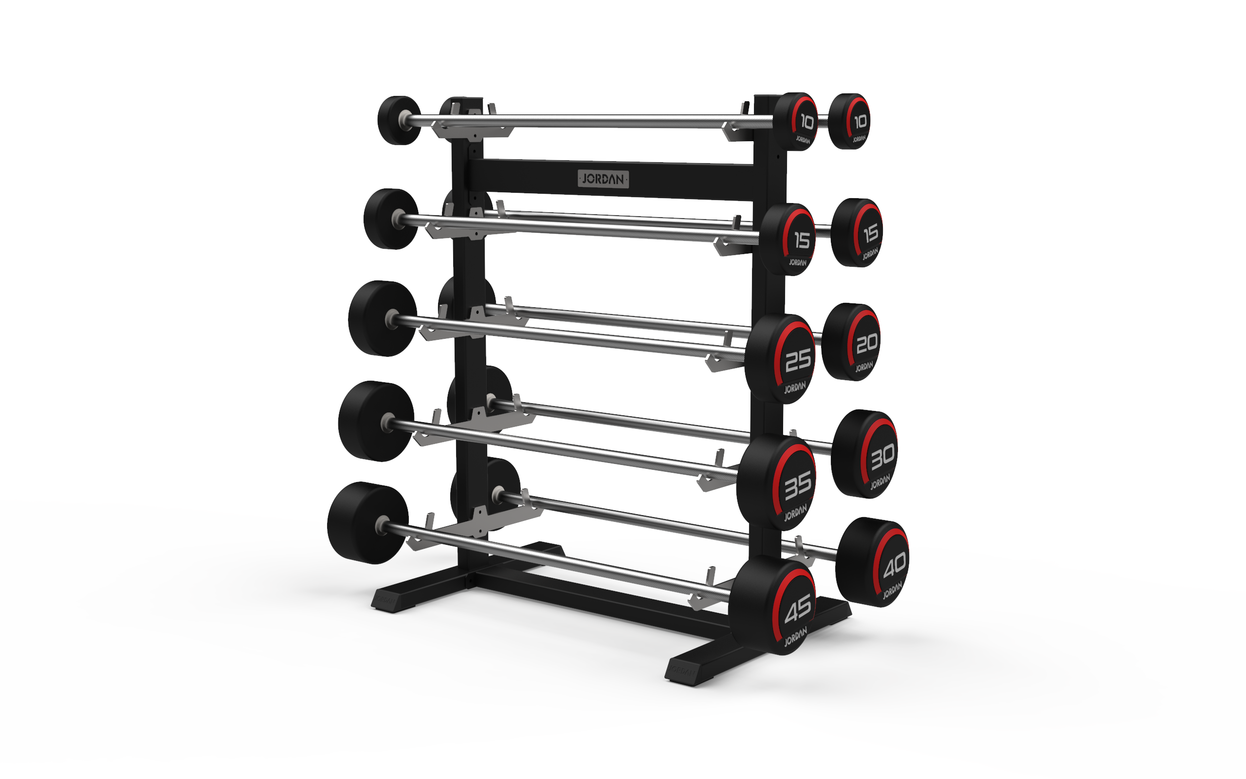 JORDAN® Barbell Rack (Straight - 10 Bar)