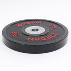 JORDAN® Black Urethane Competition Weight Plate - Coloured Text