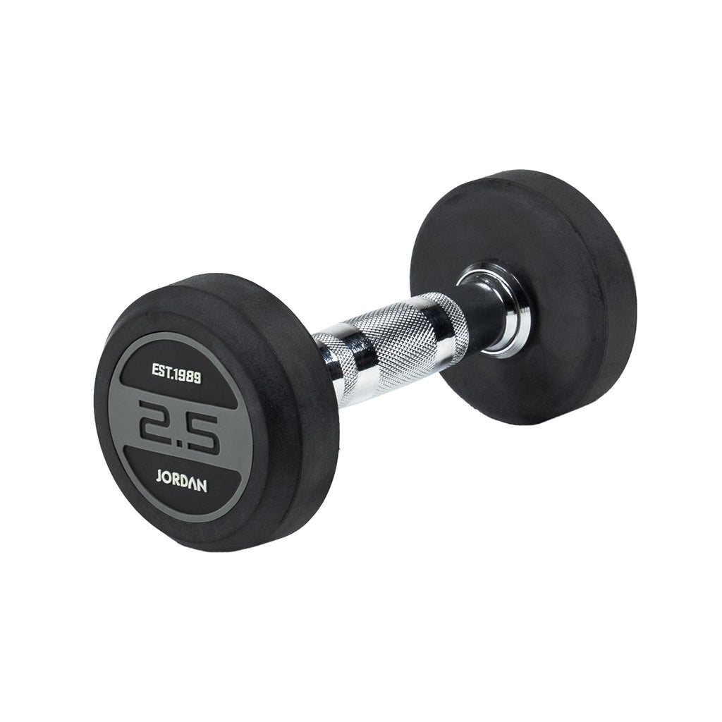JORDAN Rubber Dumbbells - Grey
