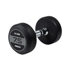JORDAN Rubber Dumbbells - Up to 70kg (Grey)