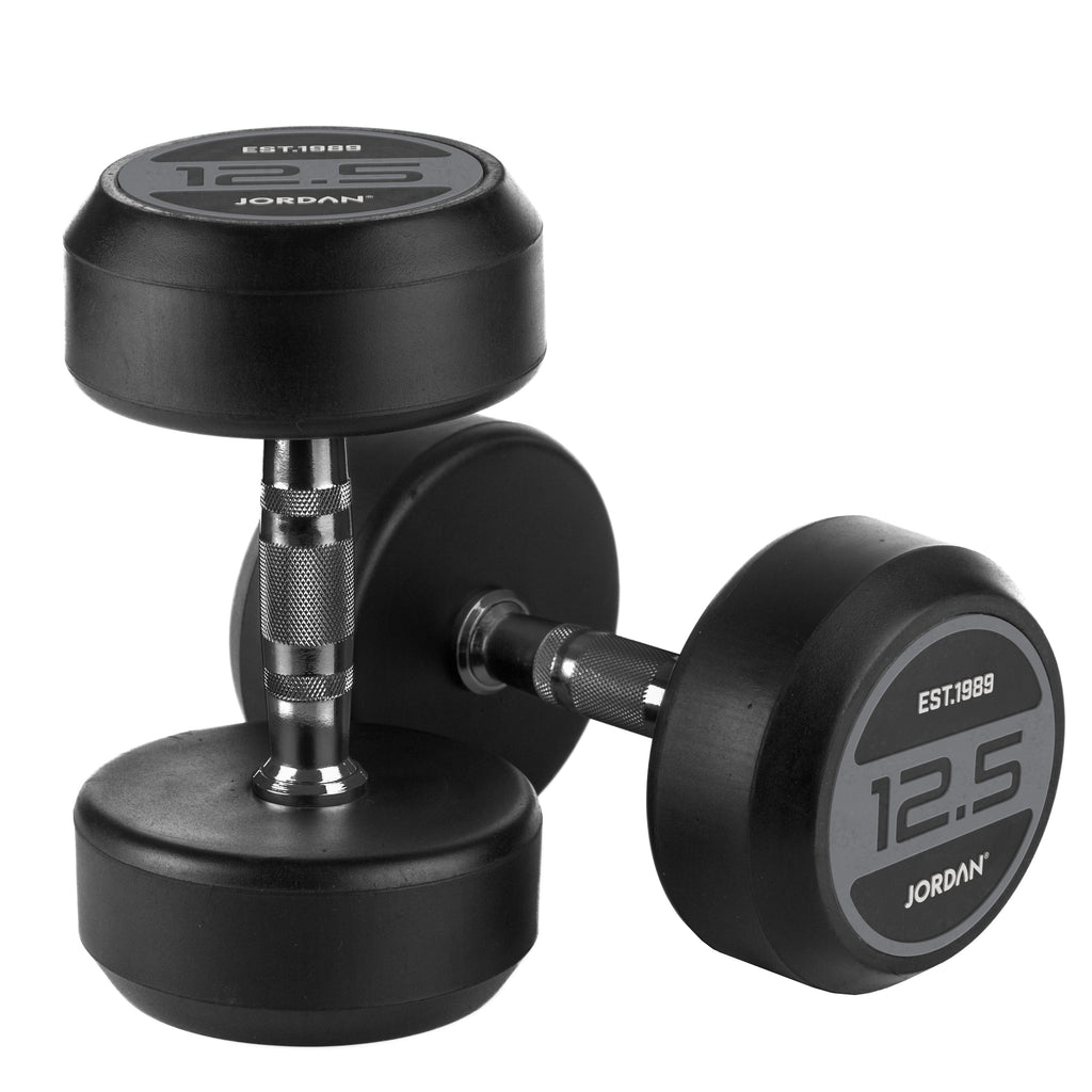 JORDAN Rubber Dumbbells - Grey