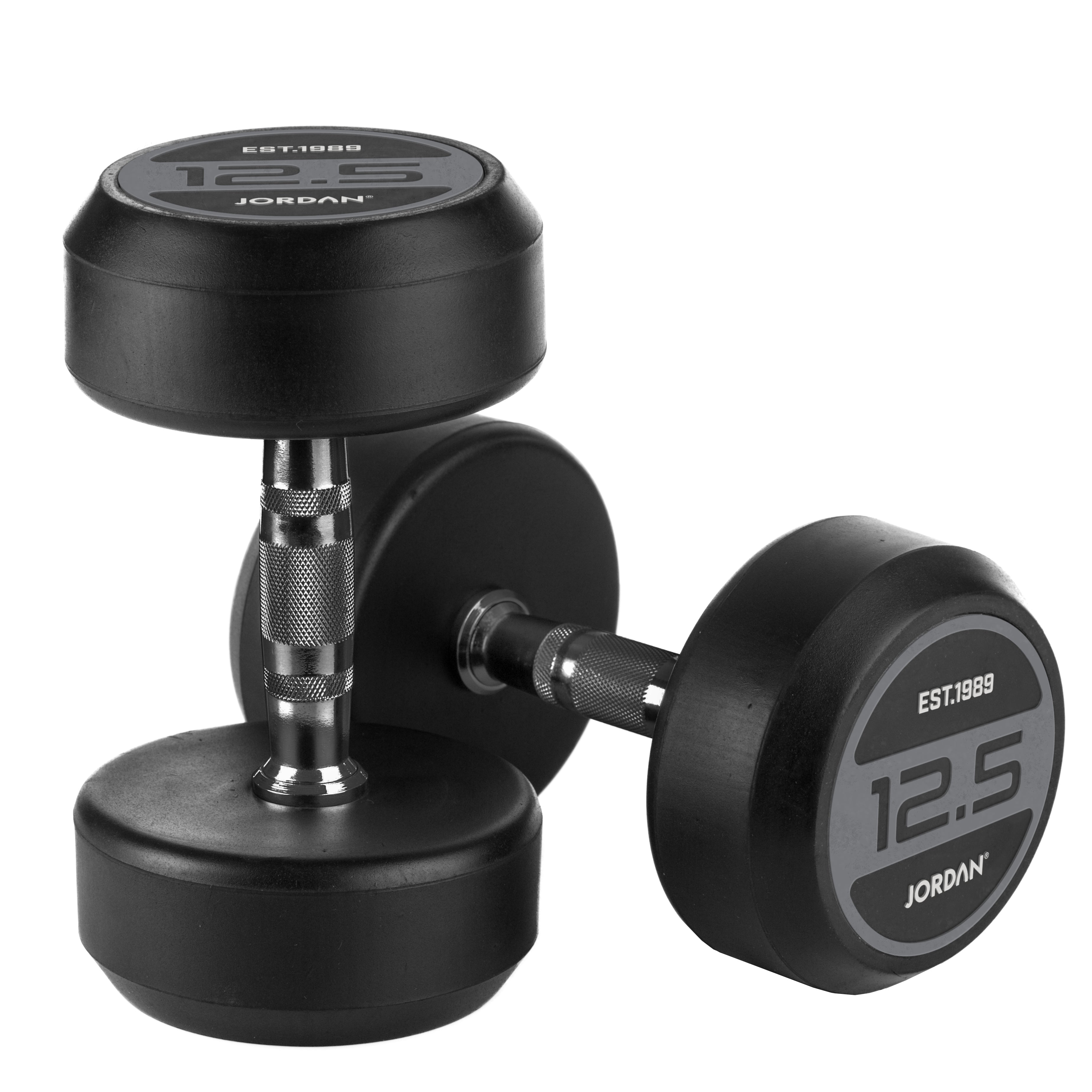 JORDAN Rubber Dumbbells - Grey