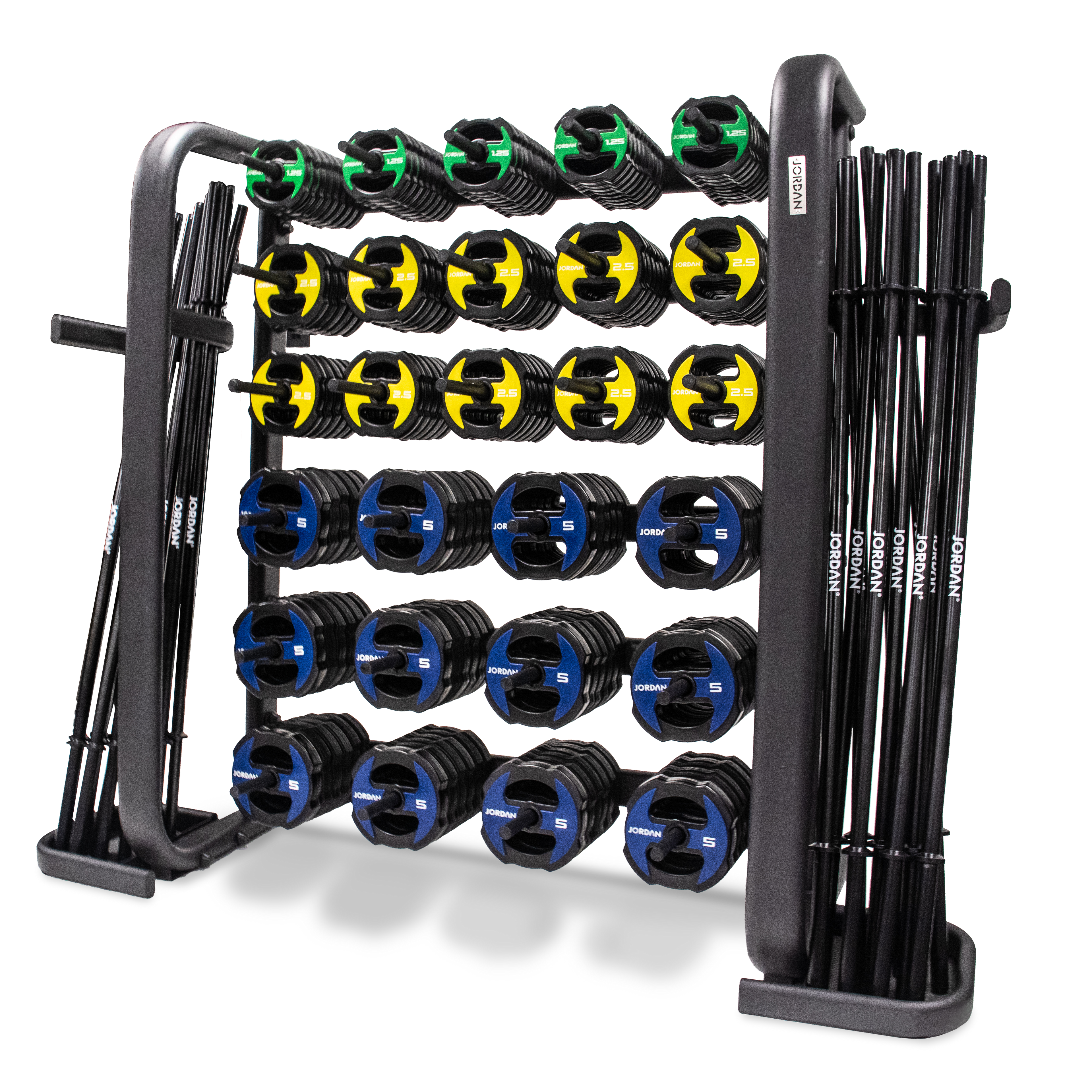 JORDAN Studio Barbell Racks (Holds 12 Sets/30 Sets)
